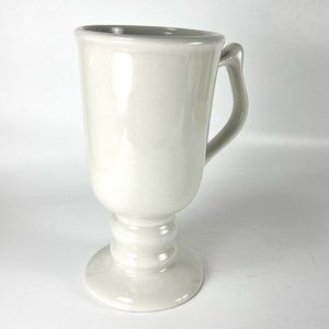 Vtg Hall Coffee Cup Mug Goblet White Ceramic 1272 Footed USA Replacement